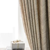 high quality curtain jacquard curtain bedroom living room curtain wave geometric pattern curtain fabric