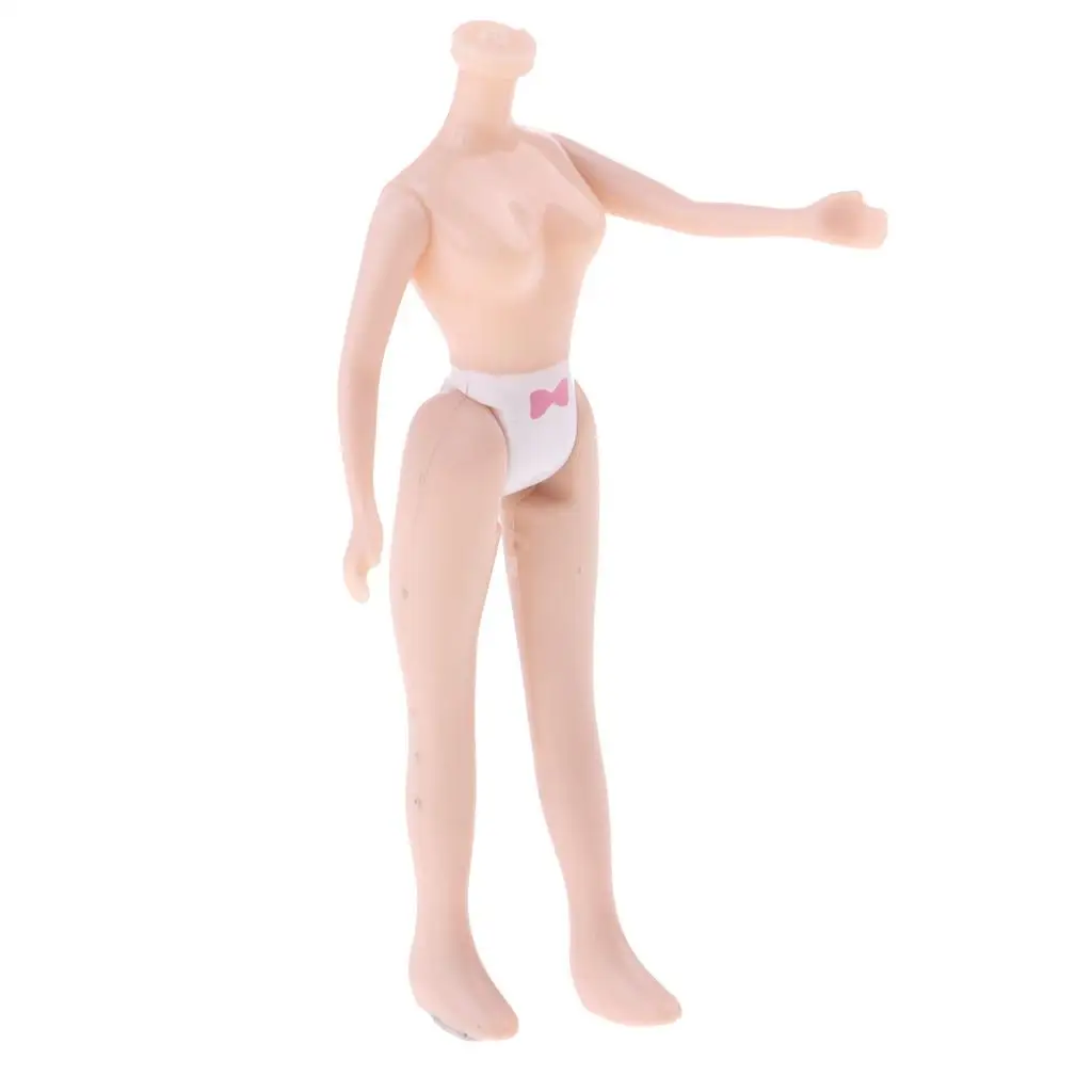 

7.5cm Girl Doll Body without Head for Mini Blythe Replacement Body Parts, Natural Skin