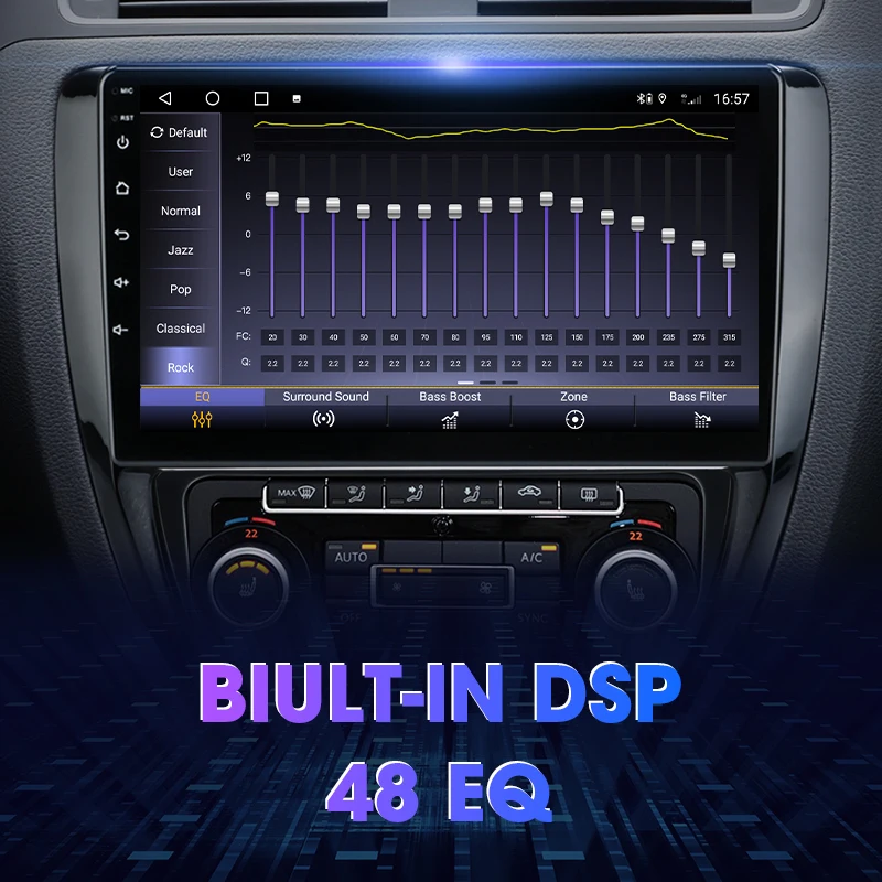 Автомагнитола JMCQ 2 din для Volkswagen Jetta 6 2011 - 2018 Android 10 0 мультимедийный видеоплеер
