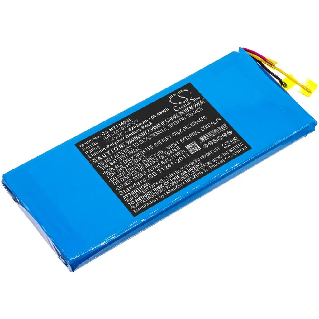 

Cameron Sino Battery For Micsig SEC5076170-2S STO1000,TO1000,TO1104+ 8200mAh / 60.68Wh