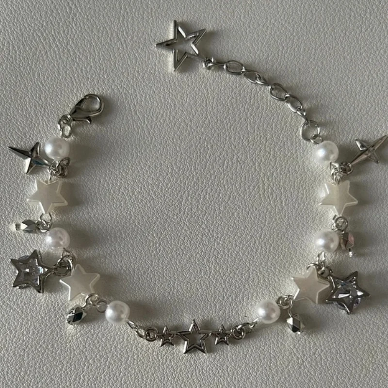 Y2K Симпатичные браслеты со звездой и луной дружба идеи подарков подвески из