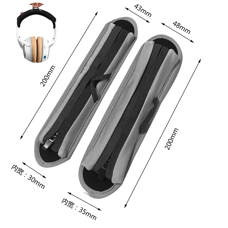 

Universal fully enclosed headphone head with cover zipper pad protection pad Ear Pad Cushion Headphone Pad Ear Pads