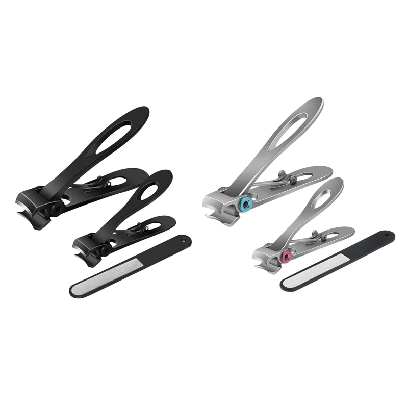 

4Pc Finger Nail and Toe Nail Clippers Set Wide Pliers Suitable for Thick Nails Large and Small Sharp Nail Clippers