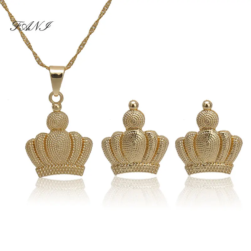 

Stainless Steel Jewelry Sets For Women High Quality Pendant Necklace Earrings Set Fashion Wedding Jewellry