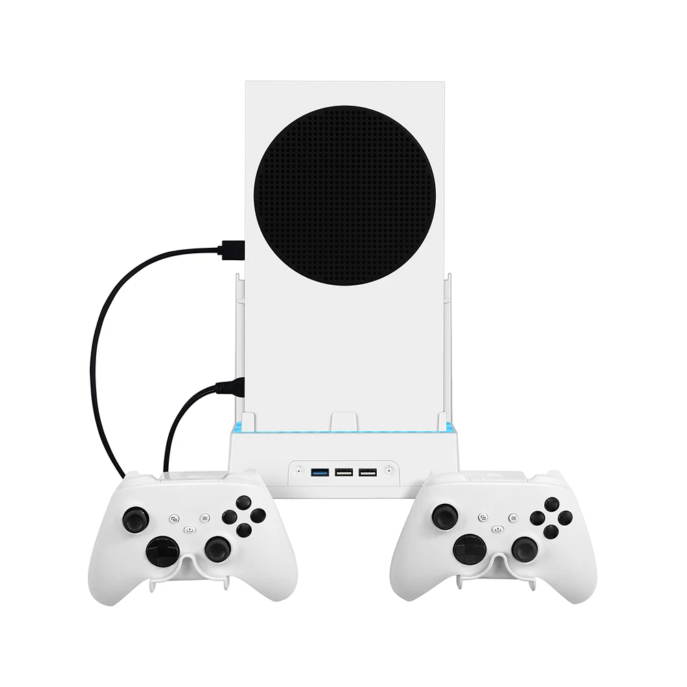 

Подставка для док-станции, охлаждающая база, 7 режимов освещения для XBOX серии S, Настенная подставка для охлаждающего вентилятора, игровая ру...