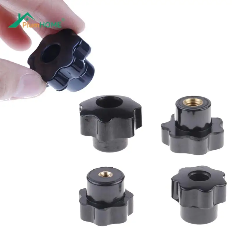 

M6/M4/M5/M8 Hot Plastic Carbon Steel Galvanization Male Thread Star Shaped Head Clamping Nuts Knob For Industry Equipment