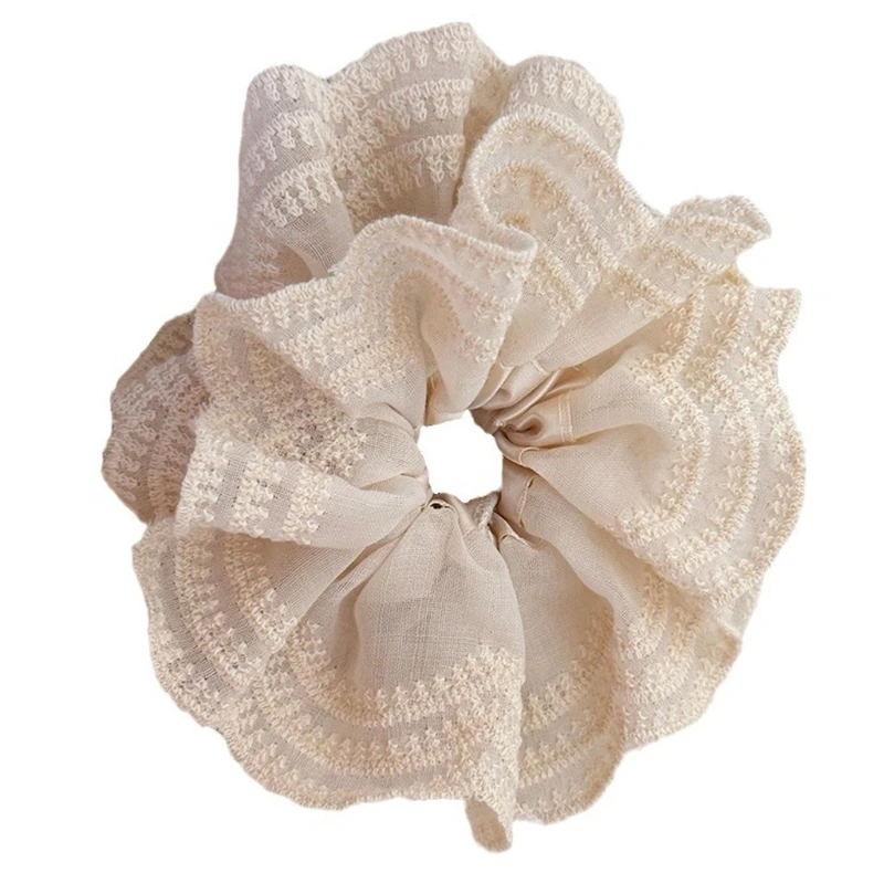 Темпераментная эластичная веревка для волос с кружевной отделкой резинка