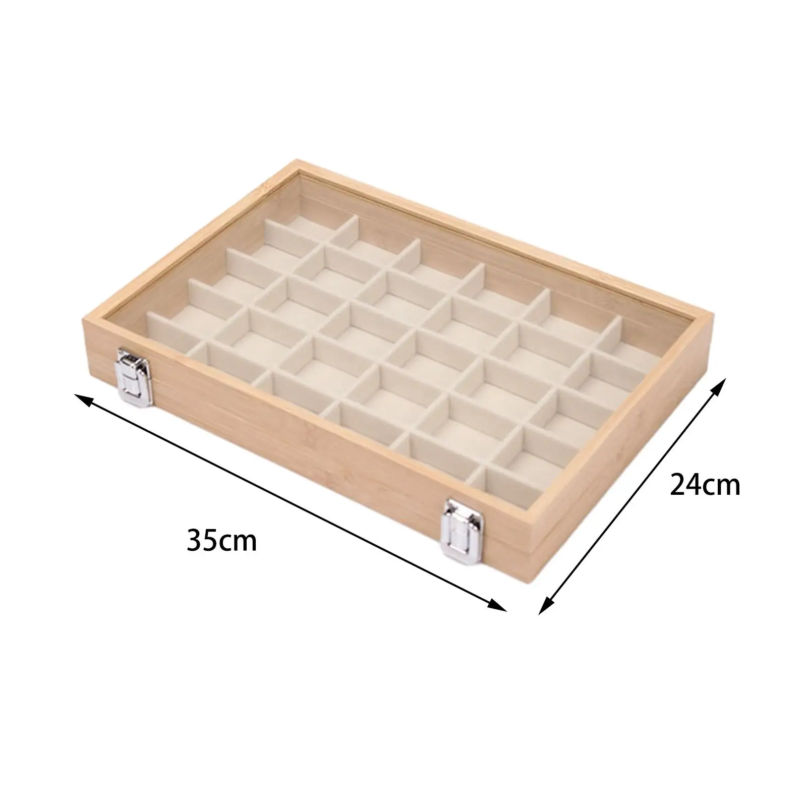 Шкатулка для ювелирных изделий деревянный органайзер серег поднос витрин в