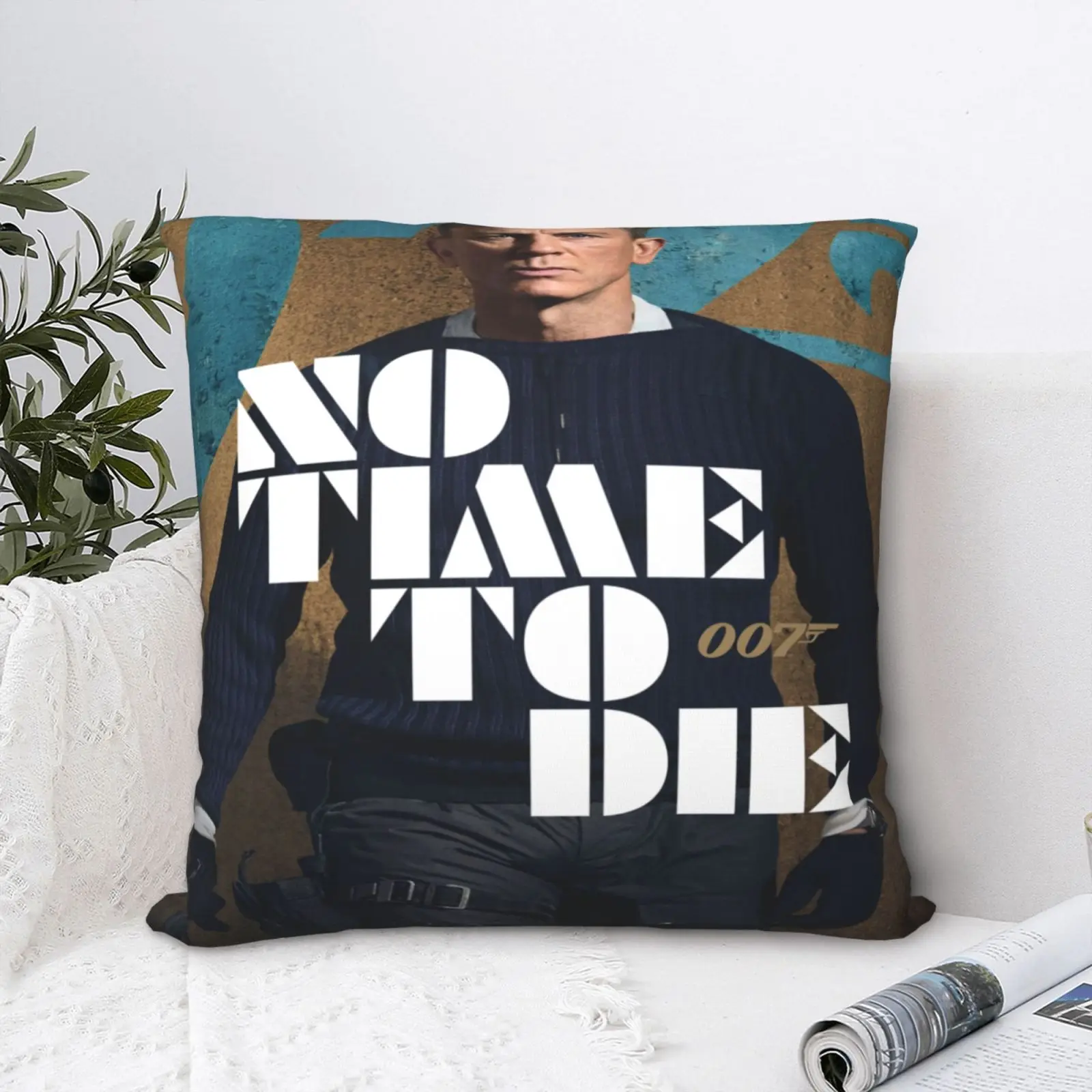 

Постер «No Time To Die» Джеймс 5955, чехол для подушки, украшение для дома, Декоративная Гостиная на диване, Черные Декоративные подушки большого ра...