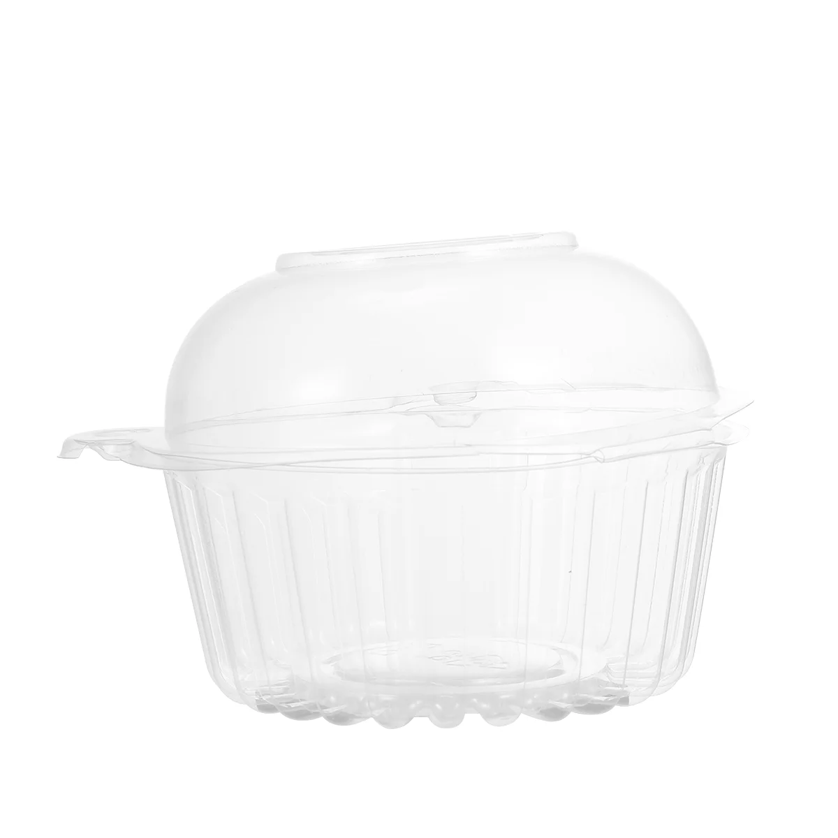 

100pcs Cat Ear Shaped Cake Boxes Dome Transparent Disposable Cake Boxes