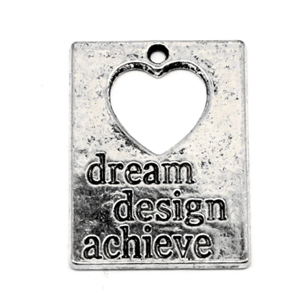 

Peach Heart Word Sign Charm For Making Jewelry Diy Finding 18pcs 22x30mm
