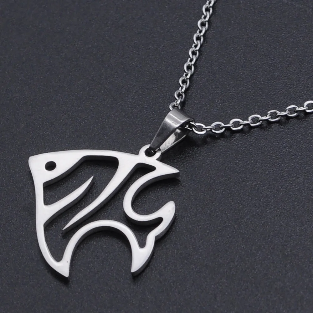 

Tropical Fish Pendant Stainless Steel Necklace Jewelry Accessories Valentine's Party Gifts For Boy Girl Wholesale Gift