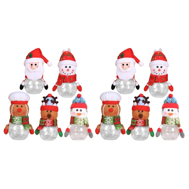 

10 шт., детская Рождественская банка для конфет