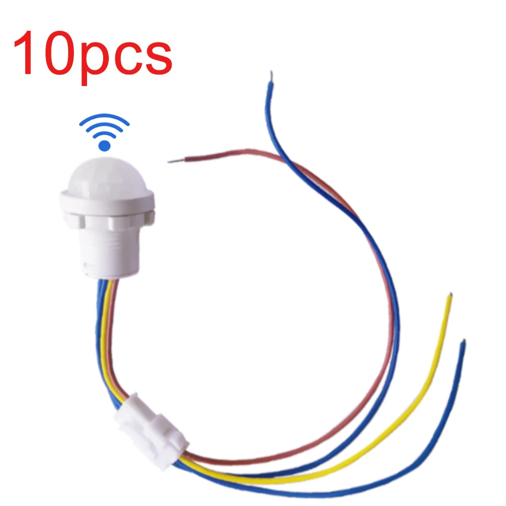 

10pcs Mini LED Sensitive Night Light Home Indoor Outdoor Infrared Light Motion Sensor Detection Automatic Sensor Light Switch