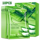 10 шт. с алоэ, увлажняет маску для лица, уход за кожей, увлажнение, лист, маски, глубокое пополнение, красота, здоровье, омолаживающая маска для лица