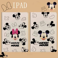 disney mickey minnie cartoon tablet case for ipad 9 77 910 28 311 inch air mini 123456 pro luxury magnetic smart cover