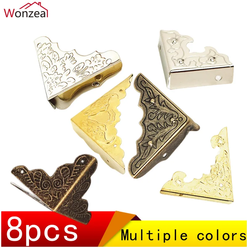 

8pcs/Lot Metal Corners Protectors Furniture Fittings Legs For Furniture Bracket Profile Hardware Corner For Furniture