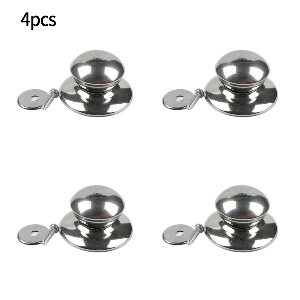 

Pot Parts Pot Lid Handle Lid Cover Knob 4PCS Anti-scald Cookware Knobs Handle Tool Pot/Pan Lid Cover Handle Silver