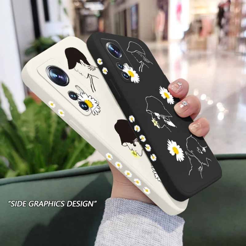

Creative Daisy Phone Case For Xiaomi Mi 12 11 Ultra lite 10 10S 9 11T 10T 9T Pro Lite Poco M4 X4 F3 X3 M3 Pro 5G Cover