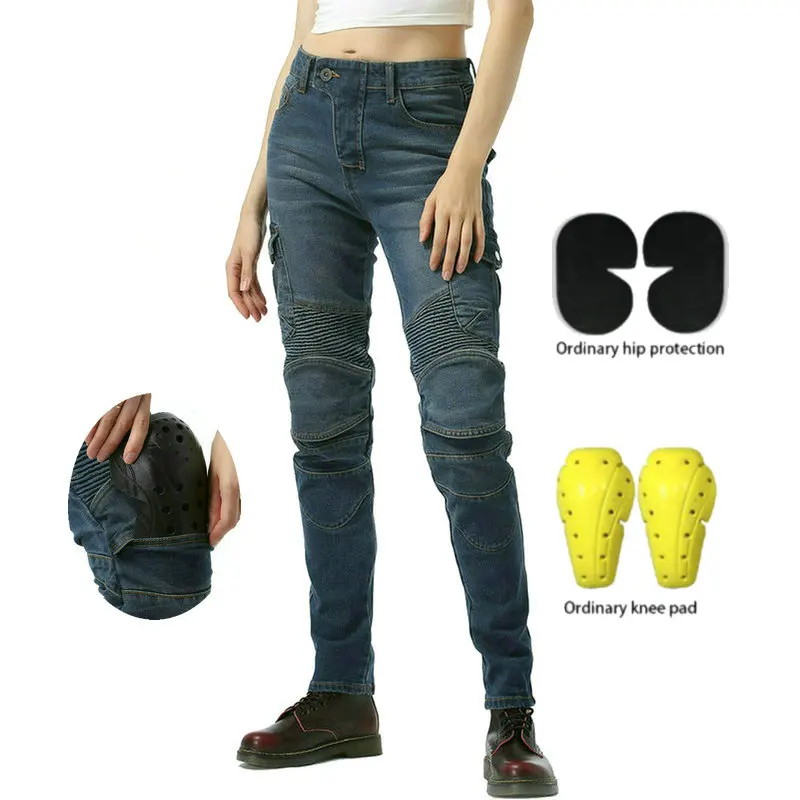 Volero женские мотоциклетные брюки рыцарские повседневные прямые джинсы защитные