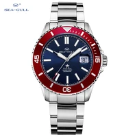 2022 new seagull men mechanical wristwatch stainless steel watch 200m diving luminous men watches reloj hombre 6113