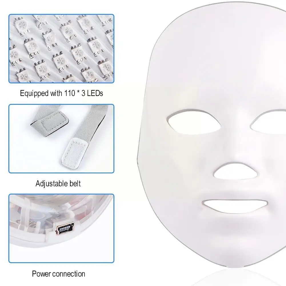 Маска raiposa led therapy facial mask. 7 color led mask. 7 color led mask. 7 color led mask. Светодиодная маска для лица.