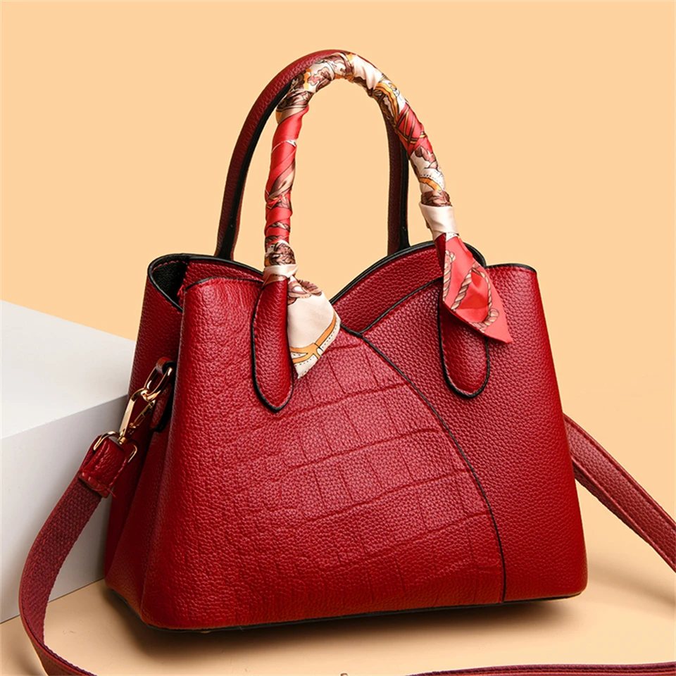 

New Leather Shoulder Crossbody Bags for Women 2023 Fashion Designer Purses and Handbags Large Capacity Messenger HandBags Sac