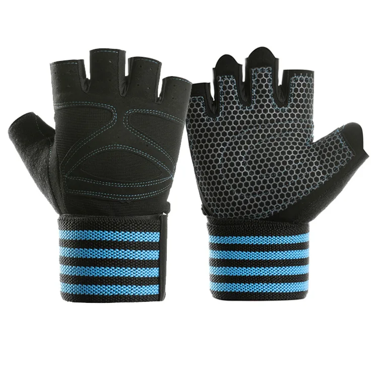 

Fitness Gloves Half Finger Extension Wrist Guard Non-slip Weight Lifting Bar Dumbbell Breathable Outdoor Sports Gloves