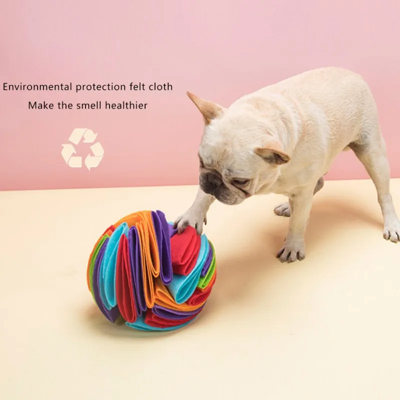 

15/20cm Dog Sniffing Mat Toys Foldable Sniffe Ball Pet Dog Toy Training Games Nose Work Sniff Ball Pet Puzzle Toy Diameter