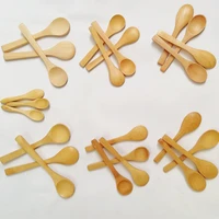 50pcs 9cm 13cm 15cm wooden spoons honey spoon baby spoons bamboo spoons