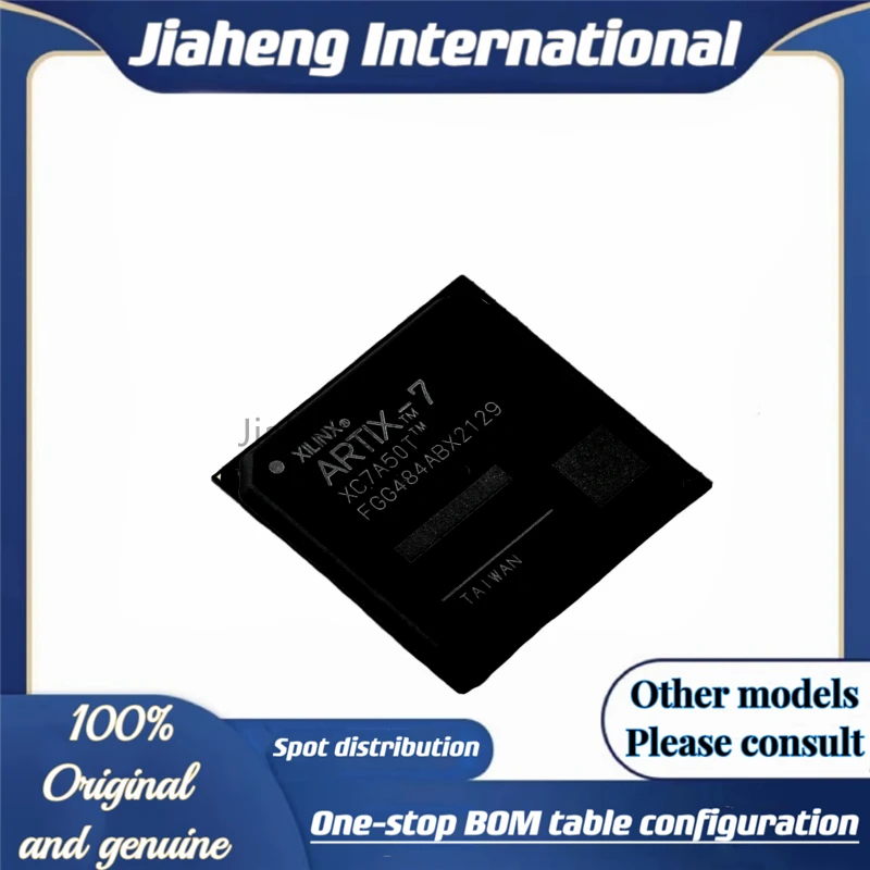 

XC7A50T-1FGG484I package: BGA-484 Programmable Logic Device (CPLD/FPGA) 100% original and authentic