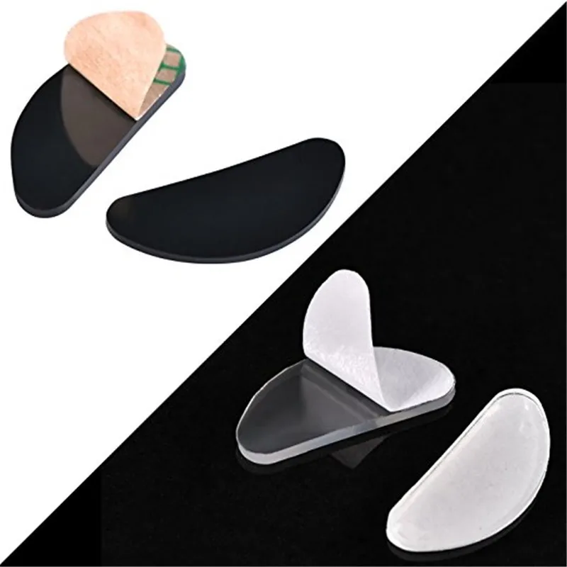 10 Pairs Eyeglasses Nose Pads Glasses Adhesive Silicone Anti-Slip Nosepads Increase for Eyeglass Glasses Sunglasses Glasses Slip