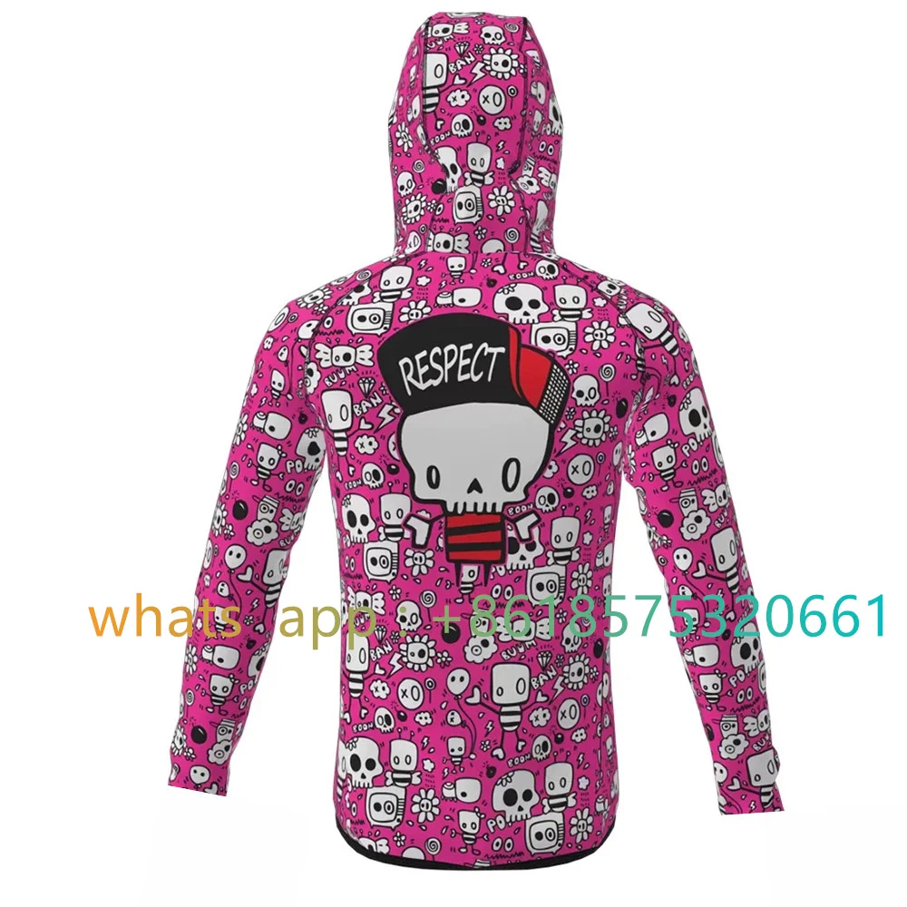 

Slopline Fishing Protection Clothing Outdoor Long Sleeve T-shirt With Fish Shirt Hood Sun Breathable Angling Apparel Homme Peche
