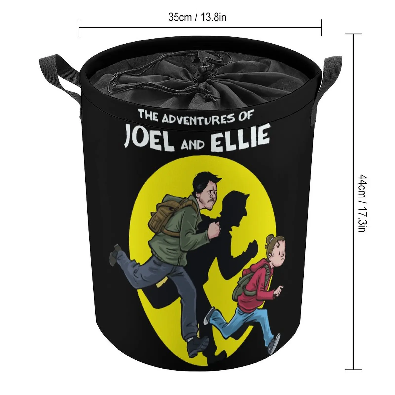 Емкость для хранения Приключения джэля и Элли (винтажная корзина белья с большой