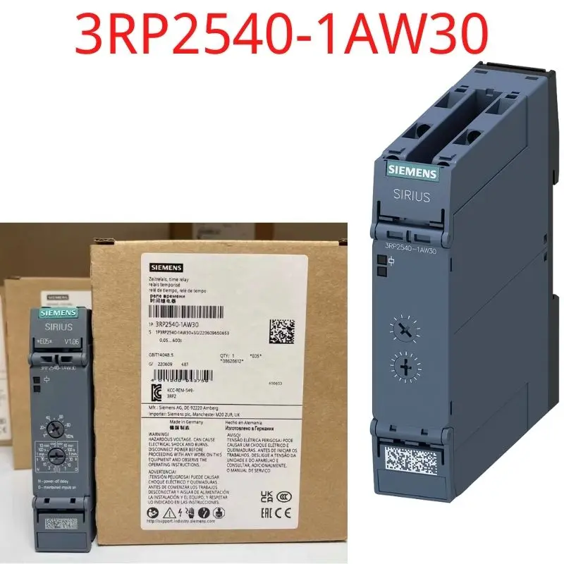 

3RP2540-1AW3 0 совершенно новое реле времени, Электронная задержка выключения без сигнала управления или плавное прохождение делает Контактное н...