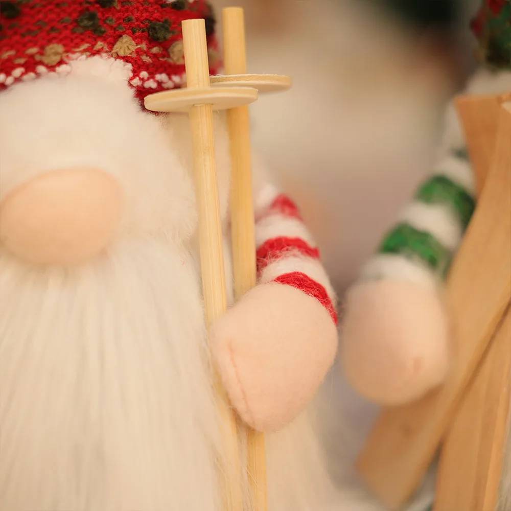 Креативное Вязаное Рождественское Украшение Светящаяся Кукла Рудольфа Безликий