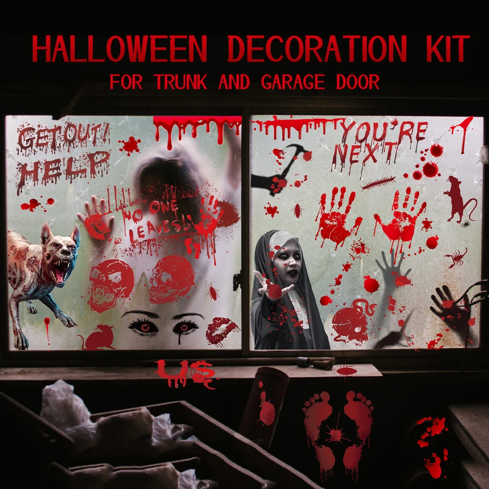

Halloween Car Decorative Stickers Auto Cool Decals Light Bumper Body Sticker Car Graphic Decorative PVC Sticker Auto Accessories