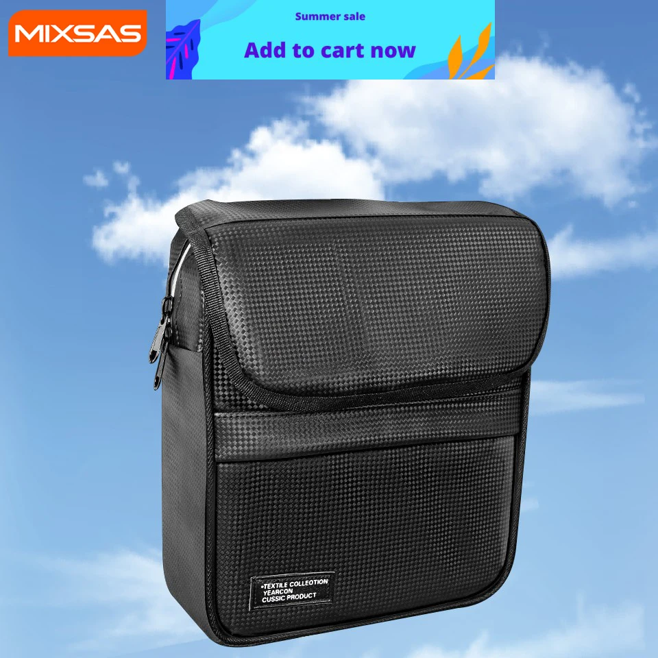 

MIXSAS Electric Bicycle Motorcycle MTB Large Capacity Hanging Bag 250 Mountain Bike Riding Cycling Front Handlebar Storage Pouch