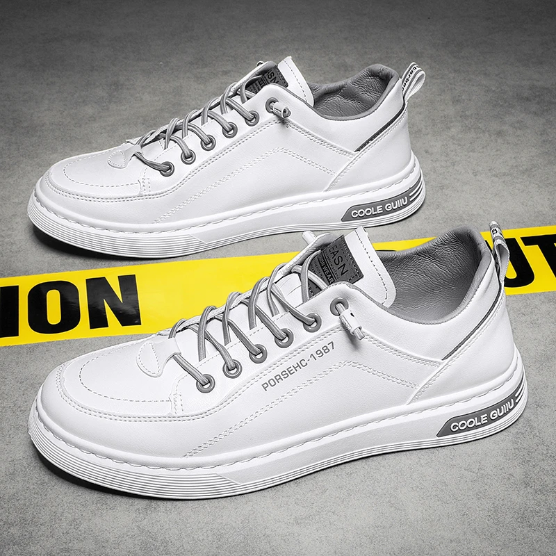 

Повседневные кожаные кроссовки, водонепроницаемая обувь с вулканизированной подошвой, 2023 удобные весенние кроссовки, большие размеры 39-44