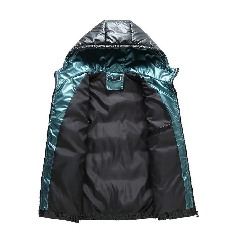 Men's Cold Jacket Coats for Men Winter Parkas for Men Parka Loose New Padded Jacket Hooded Thick Padded Coat Men's Coat