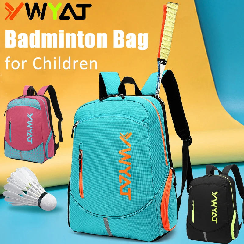 YWYAT New Fashion Children Badminton Bag Multifunctional Youth Kids Sports Bags with Shoe Compartment Badminton Backpack
