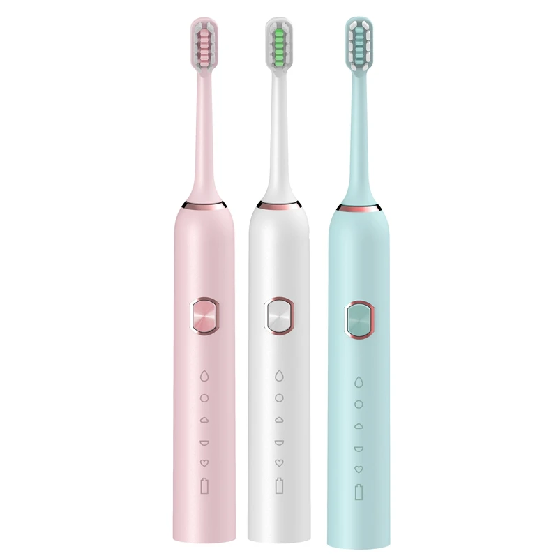

Vibration Electric Toothbrush Waterproof Smart Timer Automatic Vibration Waterproof Tooth Brush Replacement Head