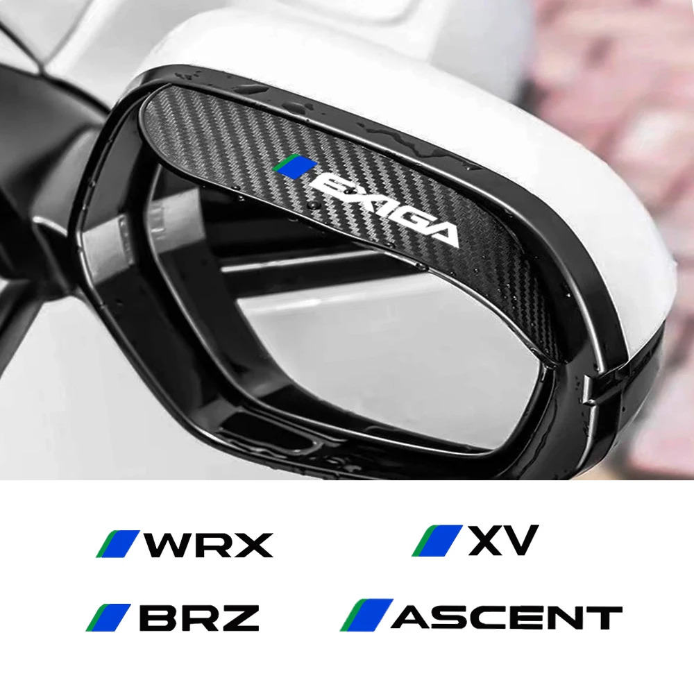

2Pcs Carbon Fiber Car Rearview Mirror Eyebrow Rain Cover For Subaru ASCENT BRZ EXGA LEGACY OUTBACK TRIBECA XV WRX LEVORG