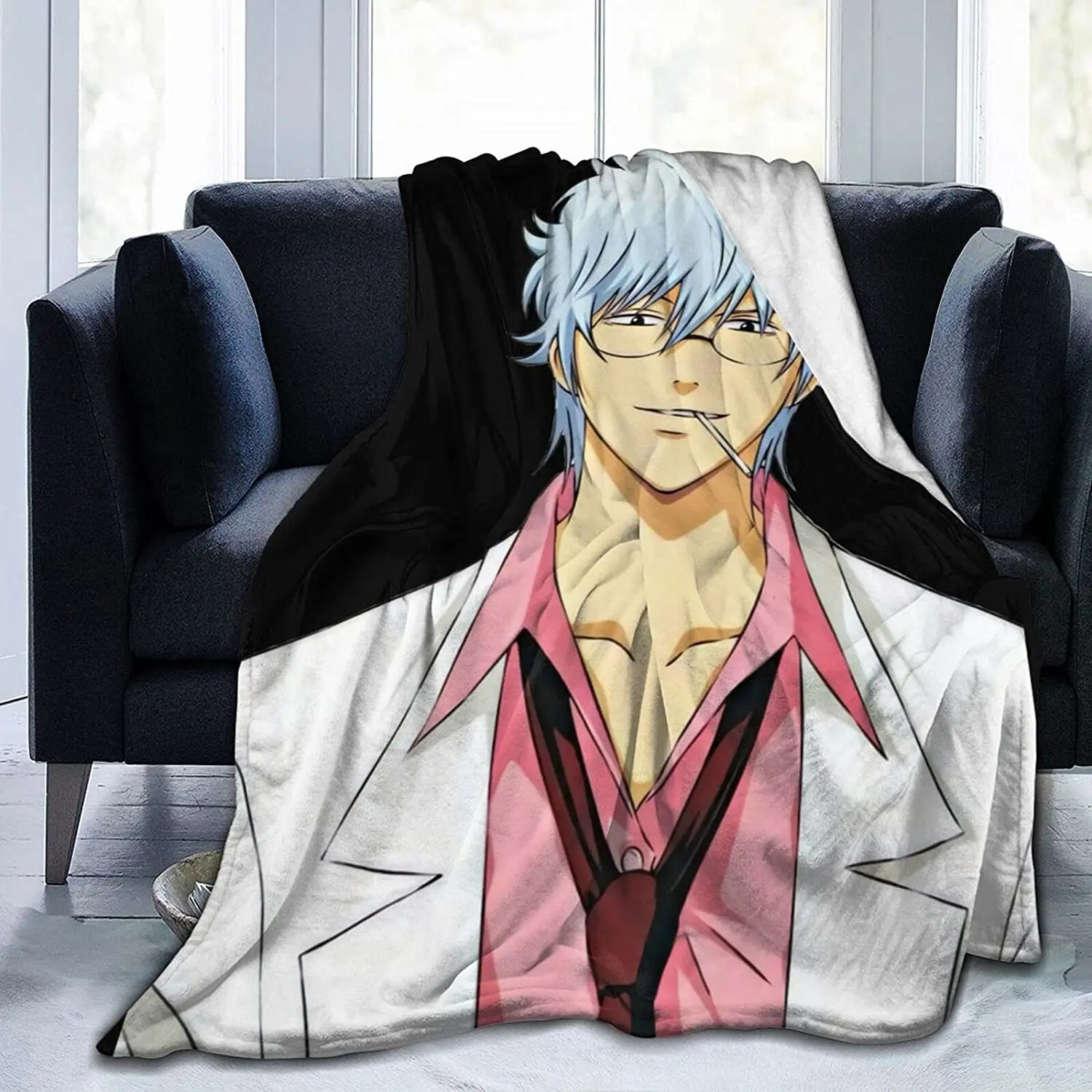 

Ginpachi Sensei Fluffy Soft and Comfortable Blanket, Anime Warm Embrace of Sympathy
