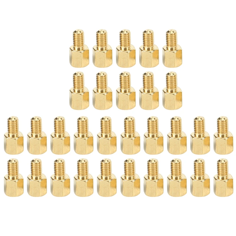 

150 Pcs Brass Screw PCB Standoffs Hexagonal Spacers M3 Male X M3 Female 5Mm