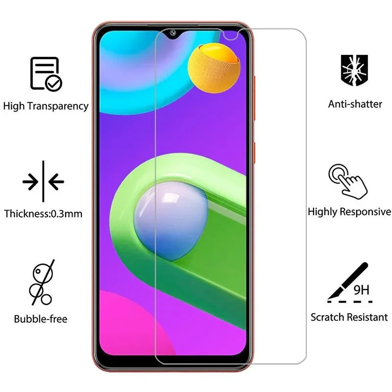 Чехол из закаленного стекла для samsung m02 чехол телефона galaxy m 02 02m n02 samsun samsumg sansung galaxi