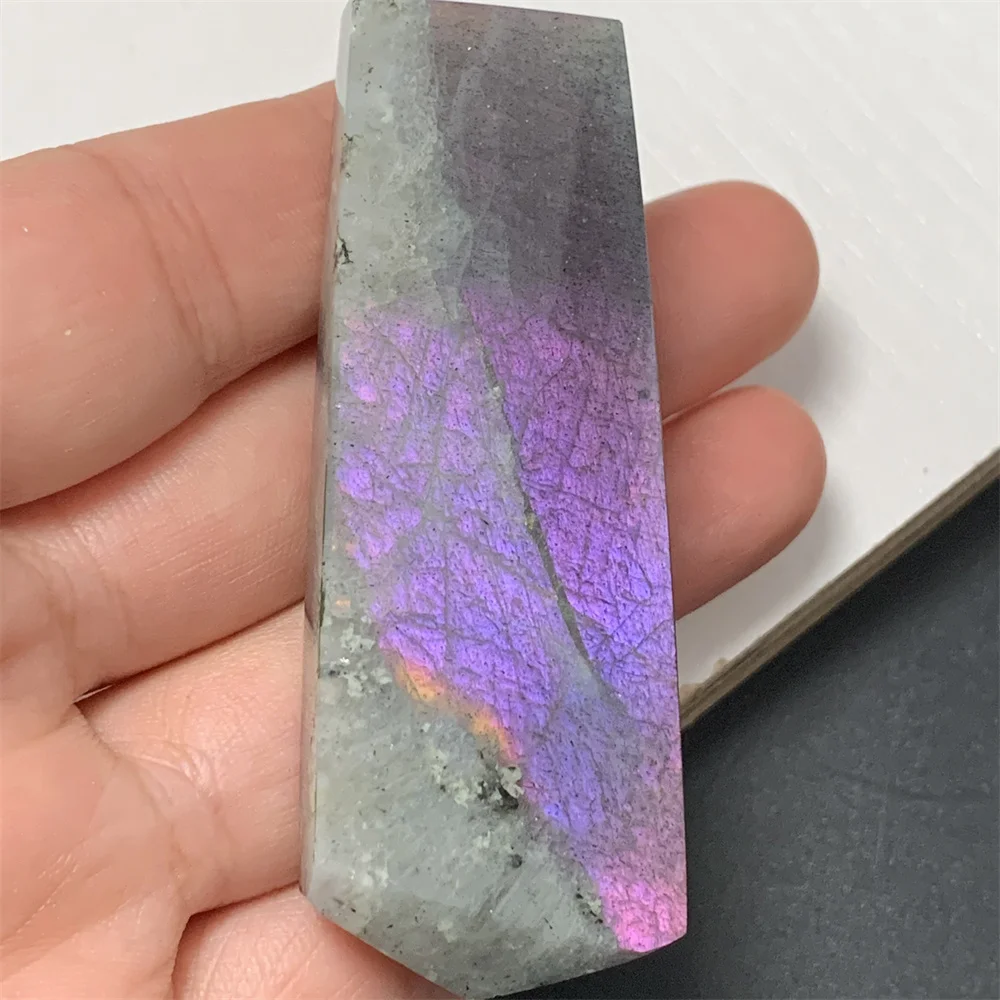 Натуральные красочные фиолетовые бусины из лабрадорита гране хорошо