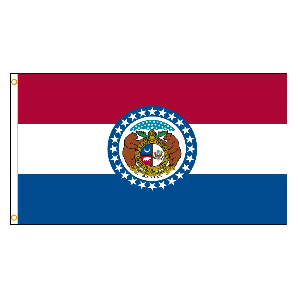 

3Jflag 3X5Fts 90X150cm American USA The United States Flag of Missouri