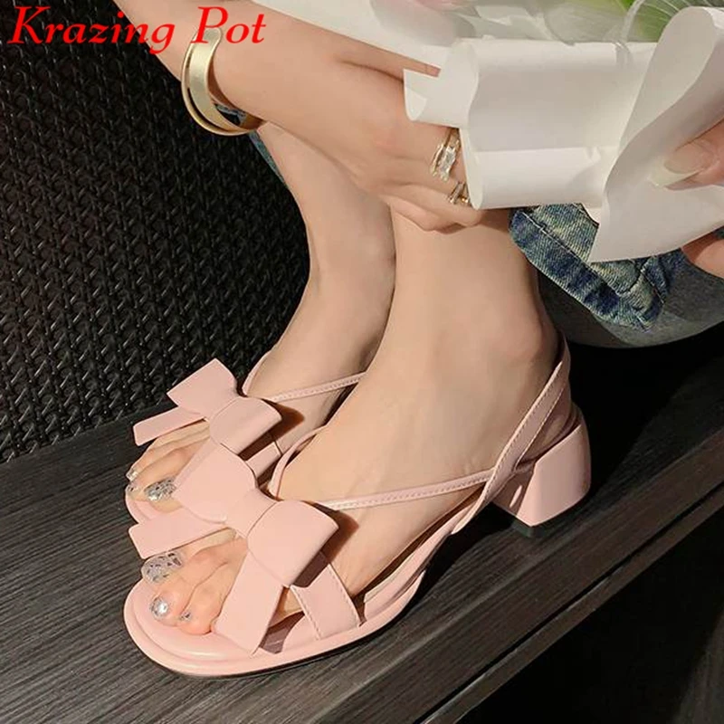 

Женские босоножки из коровьей кожи, с открытым носком, на среднем каблуке