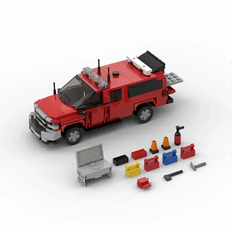 Модель автомобиля Moc строительные кирпичи Нью-Йоркский батальон 46 технология